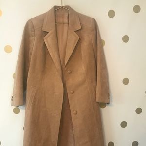 Suede Trench coat